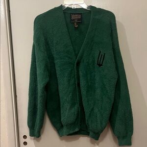 Forever 21 Men Forest Green WICKED Cardigan Sweater NWOT SZ Small
